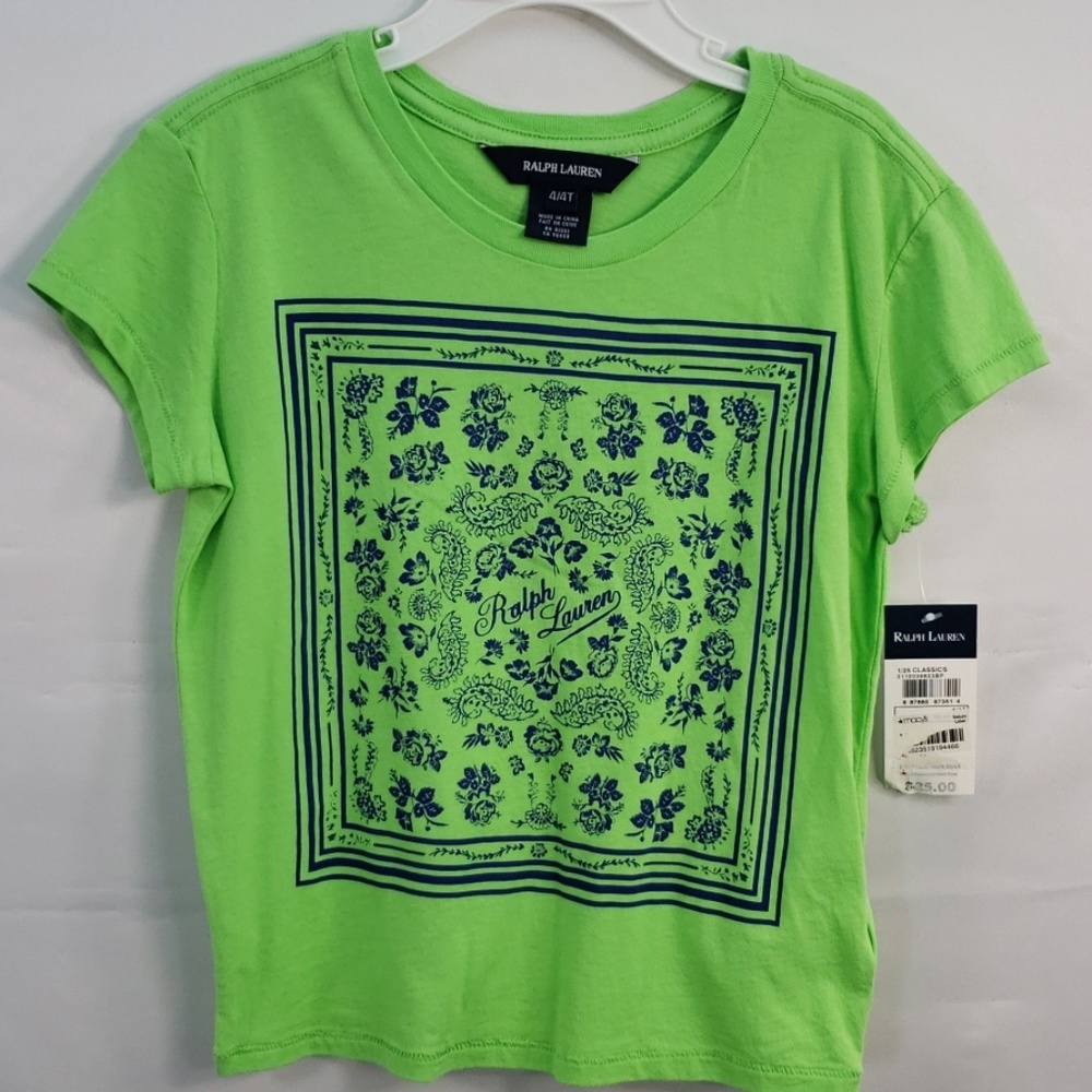 RALPH LAUREN POLO T-SHIRT WITH SCREEN PRINT LOGO 4